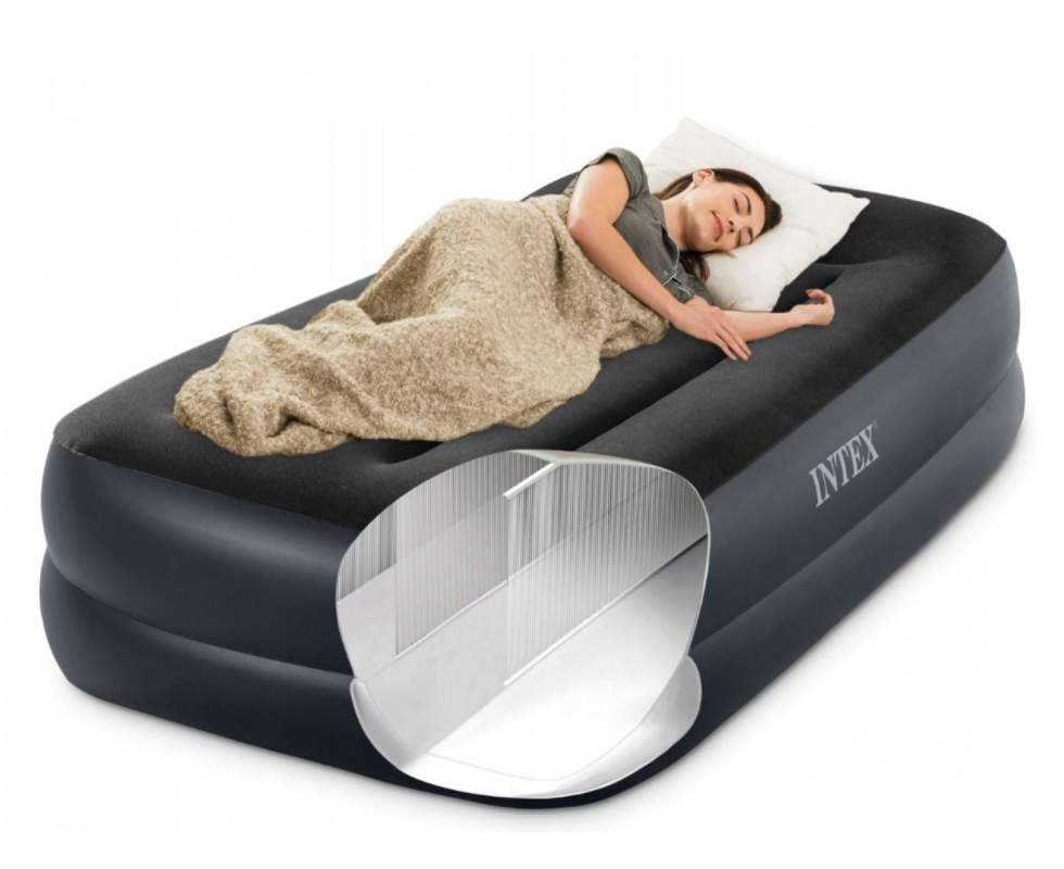 Intex 64122 Air Bed Mattress with Headrest, 99 x 191 x 42 cm - Image 3
