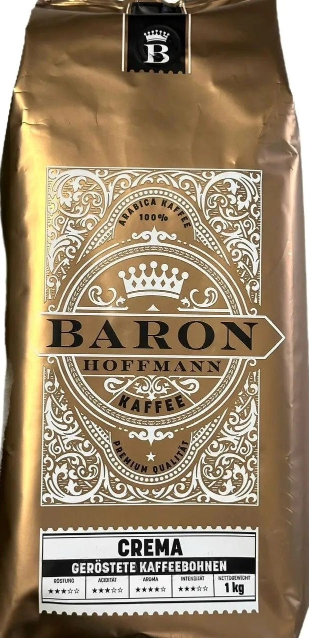 Baron Hoffmann Crema Whole Bean Coffee, 1 kg
