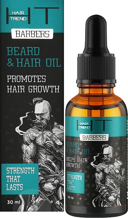 Hair Trend Barbers Hair & Beard Care Oil, 30 mL