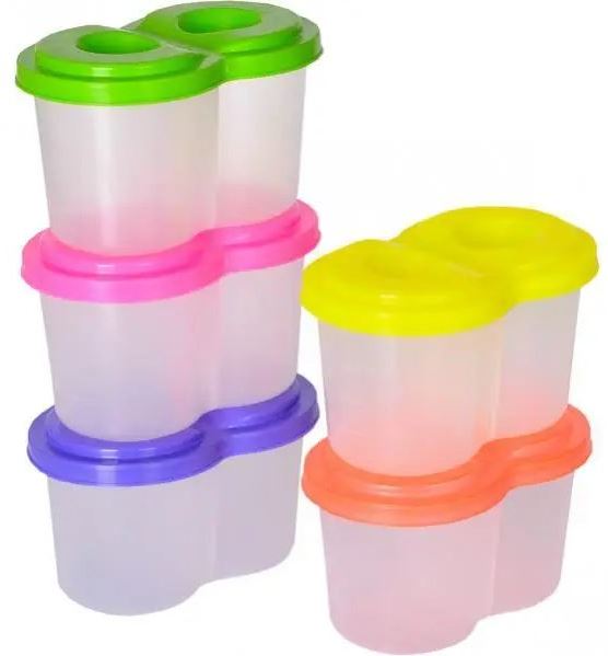 Double Plastic No-Spill Paint Cup - Image 2