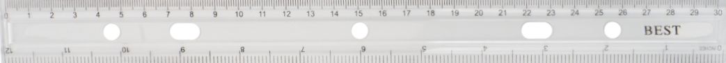 30 cm Transparent Ruler