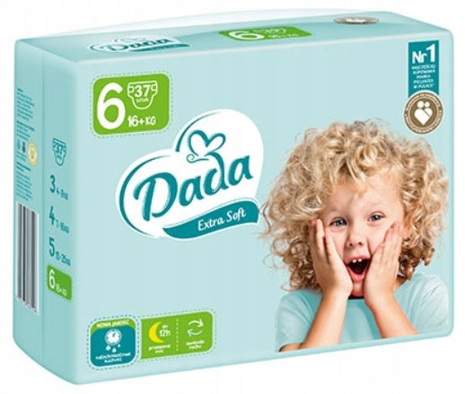 Dada Extra Soft Size 6 Baby Diapers, 16+ kg, 37 pcs