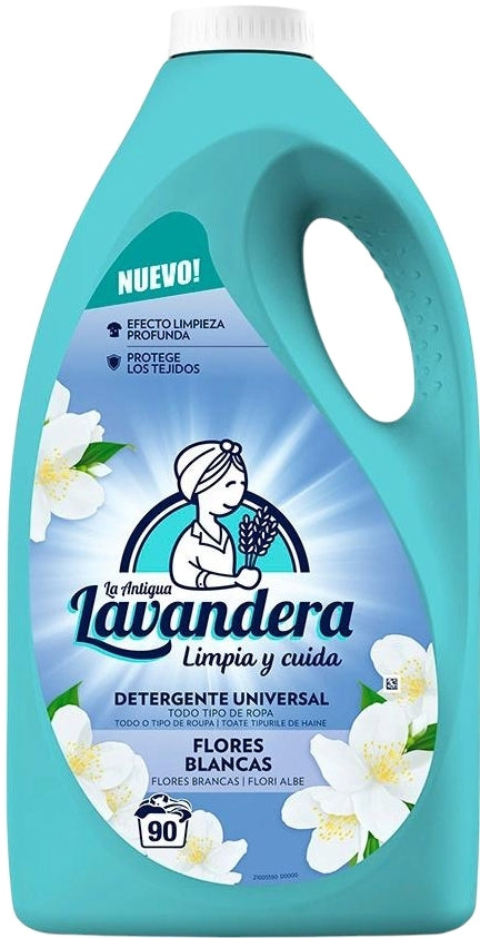La Antigua Lavandera Jasmine Laundry Detergent Gel, 90 Loads, 4.5 L