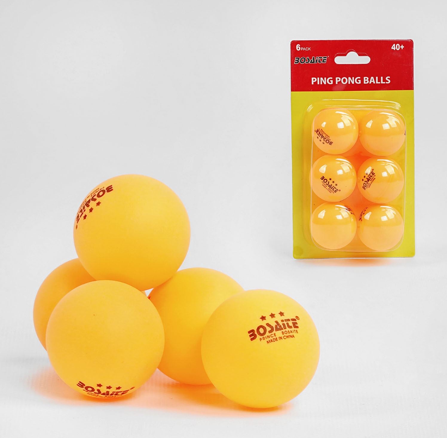 C48018 Tennis Balls on Card, 6 pcs