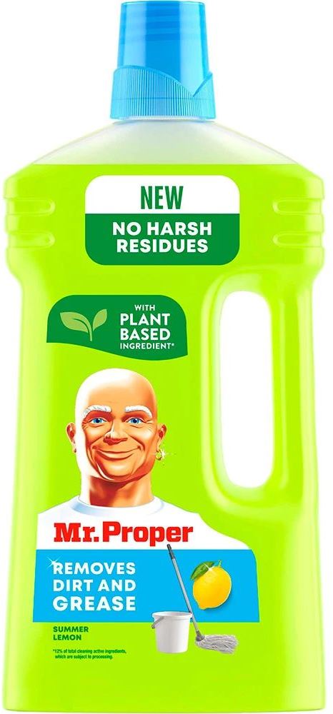 Mr. Proper Lemon Universal Floor & Wall Cleaner, 1 L