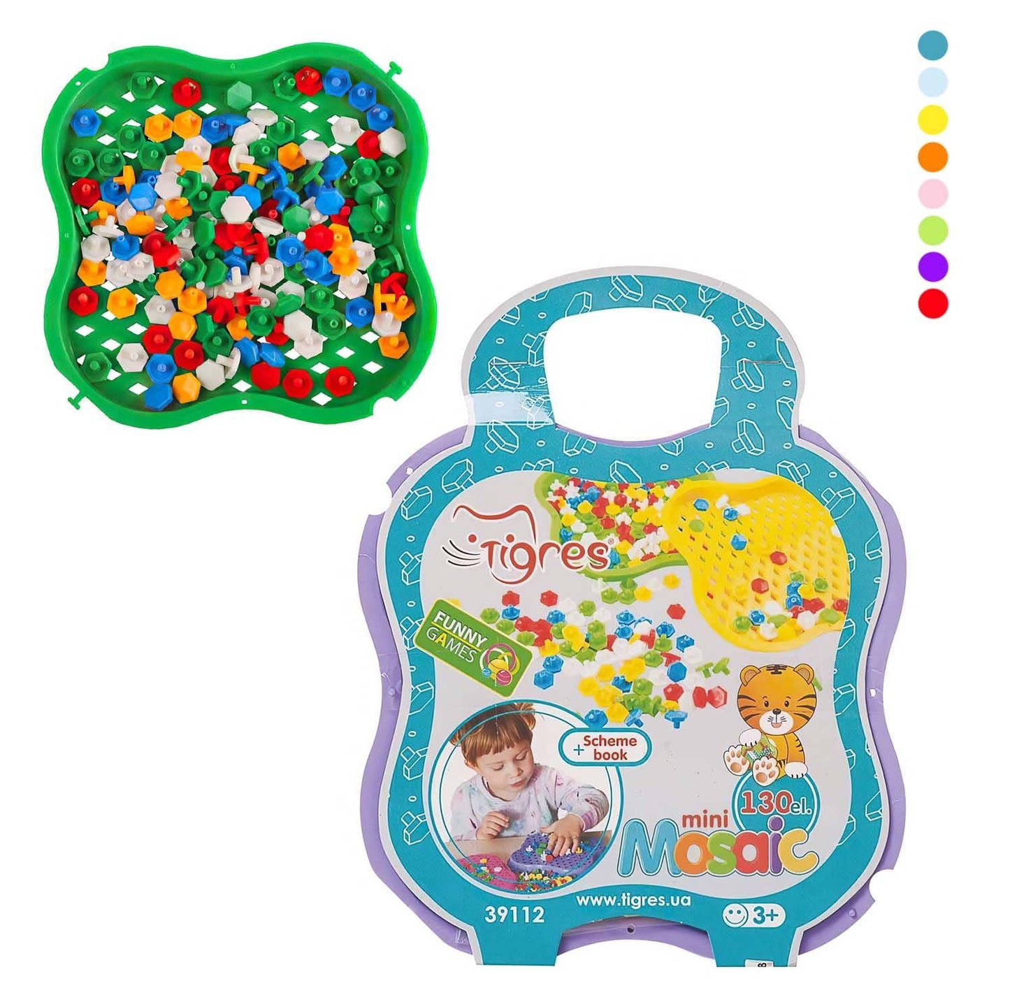 Tigres 39112 Mini Mosaic Set, 130 pcs