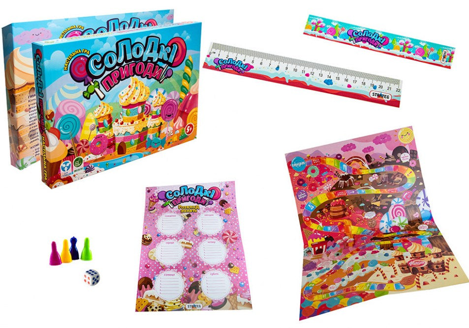Strateg 30504 Sweet Adventures Board Game