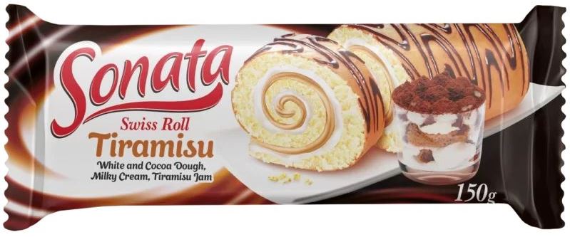 Sonata Tiramisu-Flavored Sponge Roll, 150 g