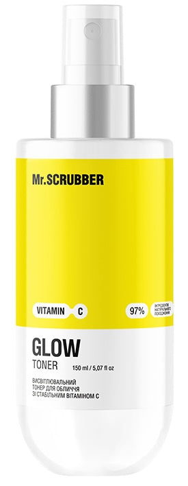 Mr. Scrubber Glow Vitamin C Brightening Face Toner with Stable Vitamin C, 150 mL