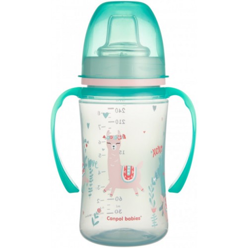 Canpol Babies 35/208 Green EasyStart Sweet Fun Baby Training Cup, 240 mL