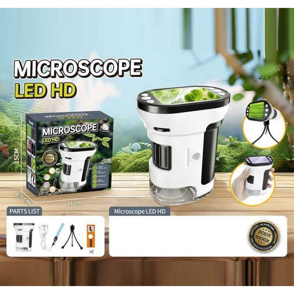 SD 664 Digital Microscope with 200x-1000x Magnification, Photo & HD Video