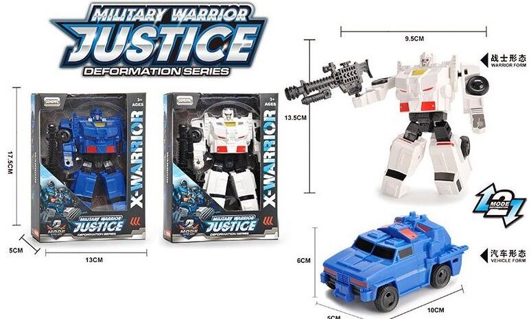 Military Warrior Justice HF 7499 Transforming Robot