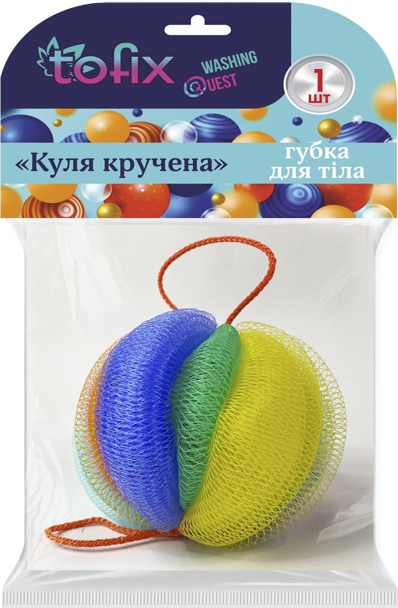 Tofix Twisted Ball Shower Sponge
