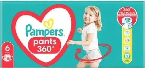Pampers Pants Size 6 Baby Pull-Up Diaper Pants, 14-19 kg, 48 pcs