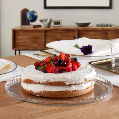 Pasabahce Patisserie 10345 Cake Plate, 32 cm - Image 3