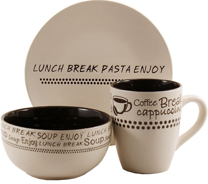 Interos 14731-D1 Dinnerware Set, 3 pcs