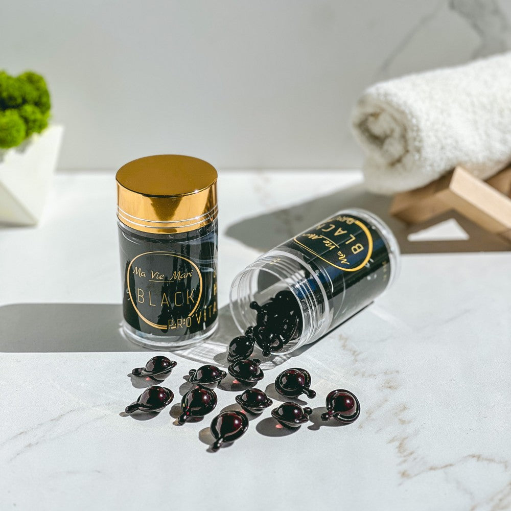 Ma Vie Mari Black Hair Shine Vitamin Capsules, 30 pcs - Image 2