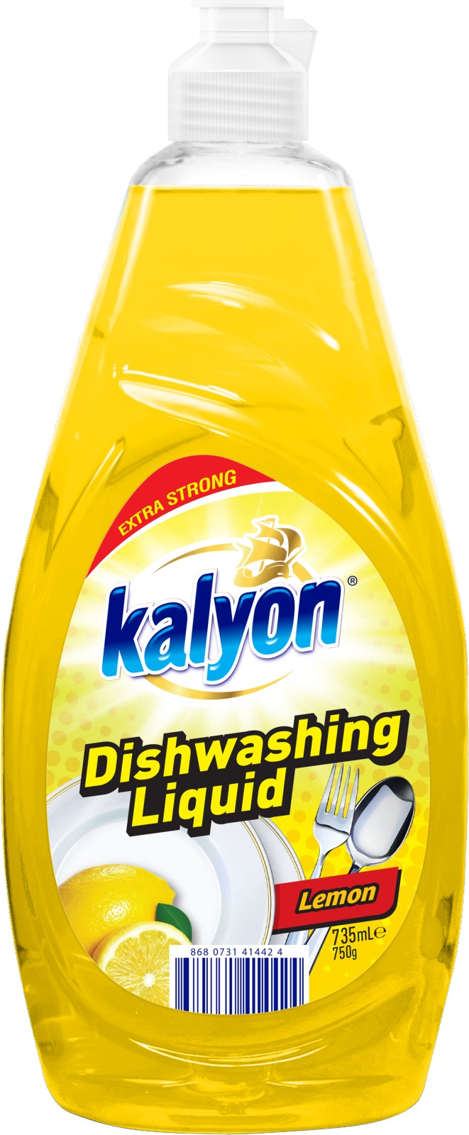 Kalyon Lemon Dishwashing Liquid, 735 mL