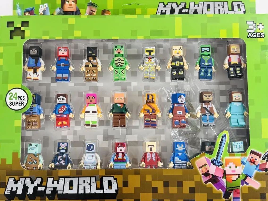 Minecraft My World 86084 Figure Set, 24 pcs