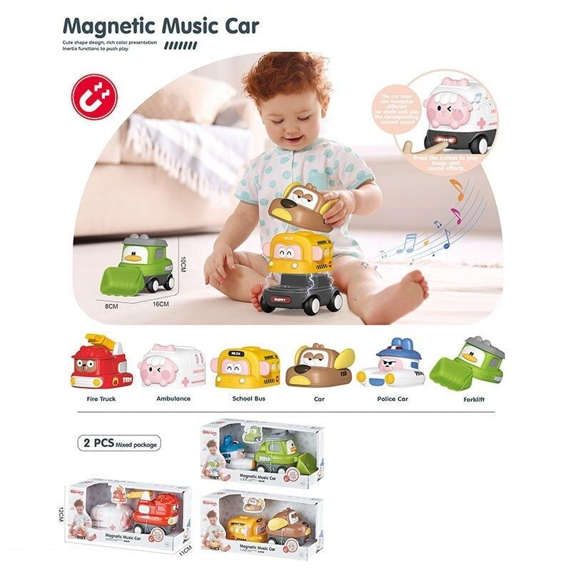 6217 Magnetic Toy Car Set in Box
