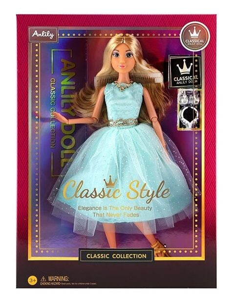 616526 Doll with Articulated Joints, Removable Clothing & Shoes, 30 cm