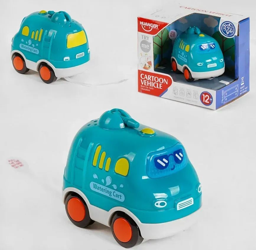 0537-6 Toy Watering Truck with Sound & Light Effects in Box