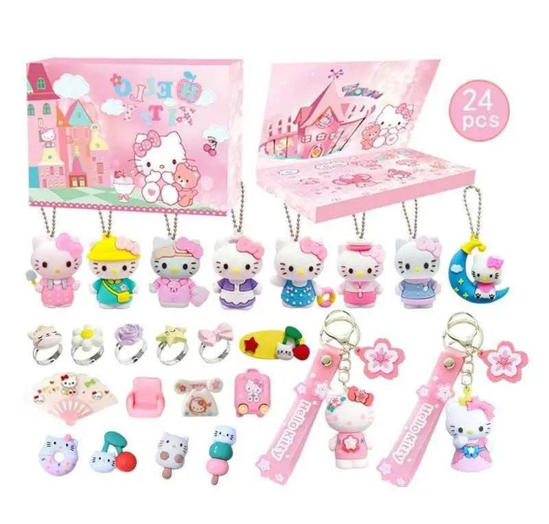 GL-61 Character Advent Calendar Set with Character Figures & Accessories, 24 Compartments