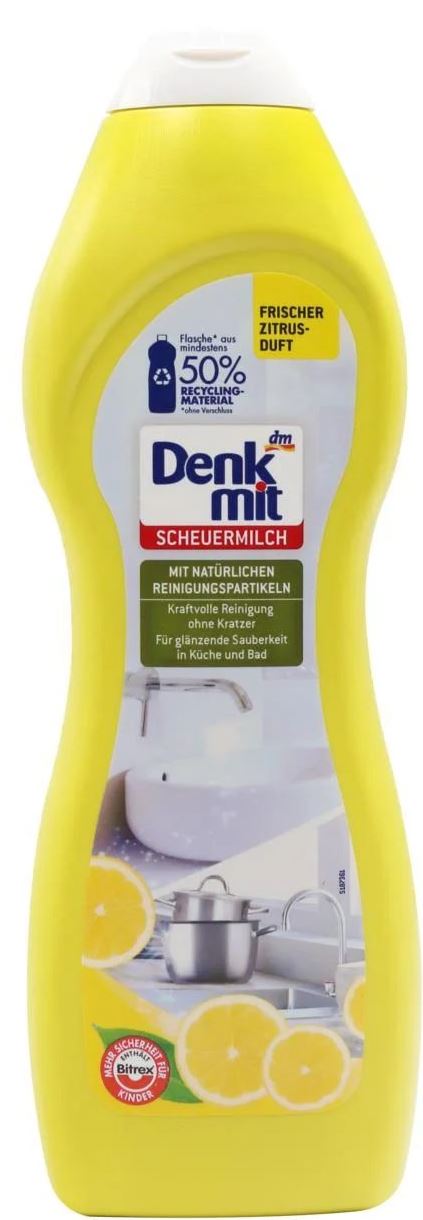 Denkmit Lemon Cleaning Milk, 750 mL