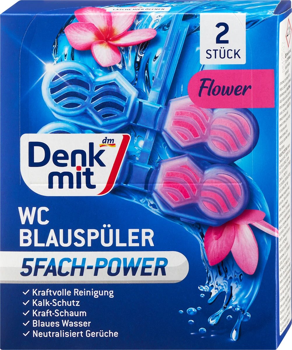 Denkmit Flower Toilet Blocks, 2 x 48 g
