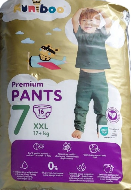 Kuniboo Premium 7 (17+ kg) Baby Pull-Up Diaper Pants, 16 pcs - Image 2