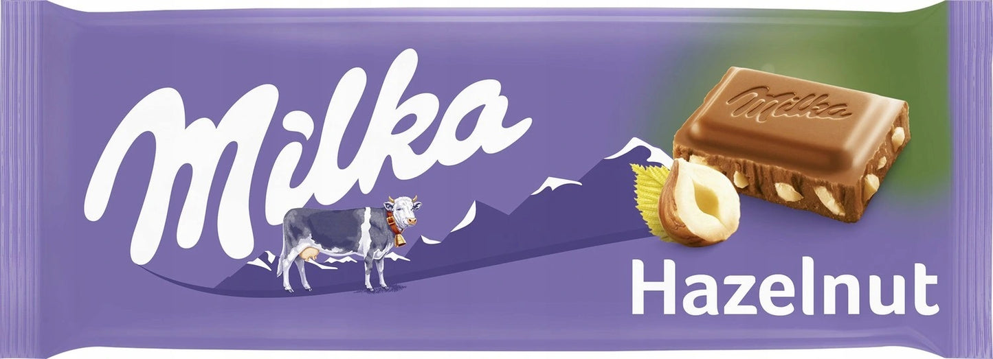 Milka Hazelnuts Milk Chocolate, 100 g