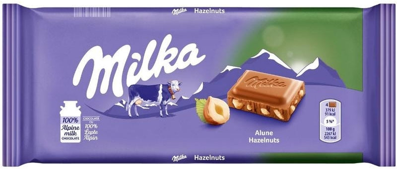 Milka Hazelnuts Milk Chocolate, 100 g - Image 2