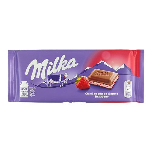 Milka Strawberry Milk Chocolate, 100 g - Image 3