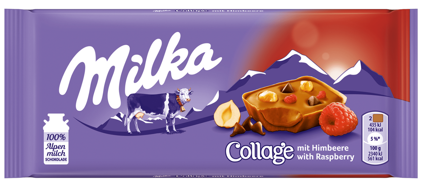 Milka Collage with Raspberry Milk Chocolate, 93 g - Image 2