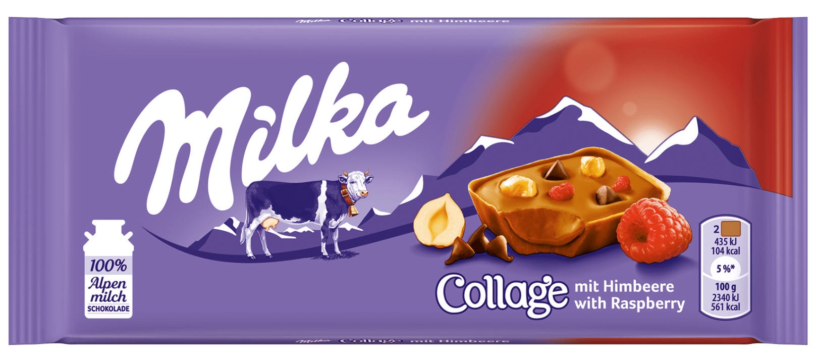 Milka Collage with Raspberry Milk Chocolate, 93 g - Image 2