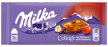 Milka Collage with Raspberry Milk Chocolate, 93 g - Image 2