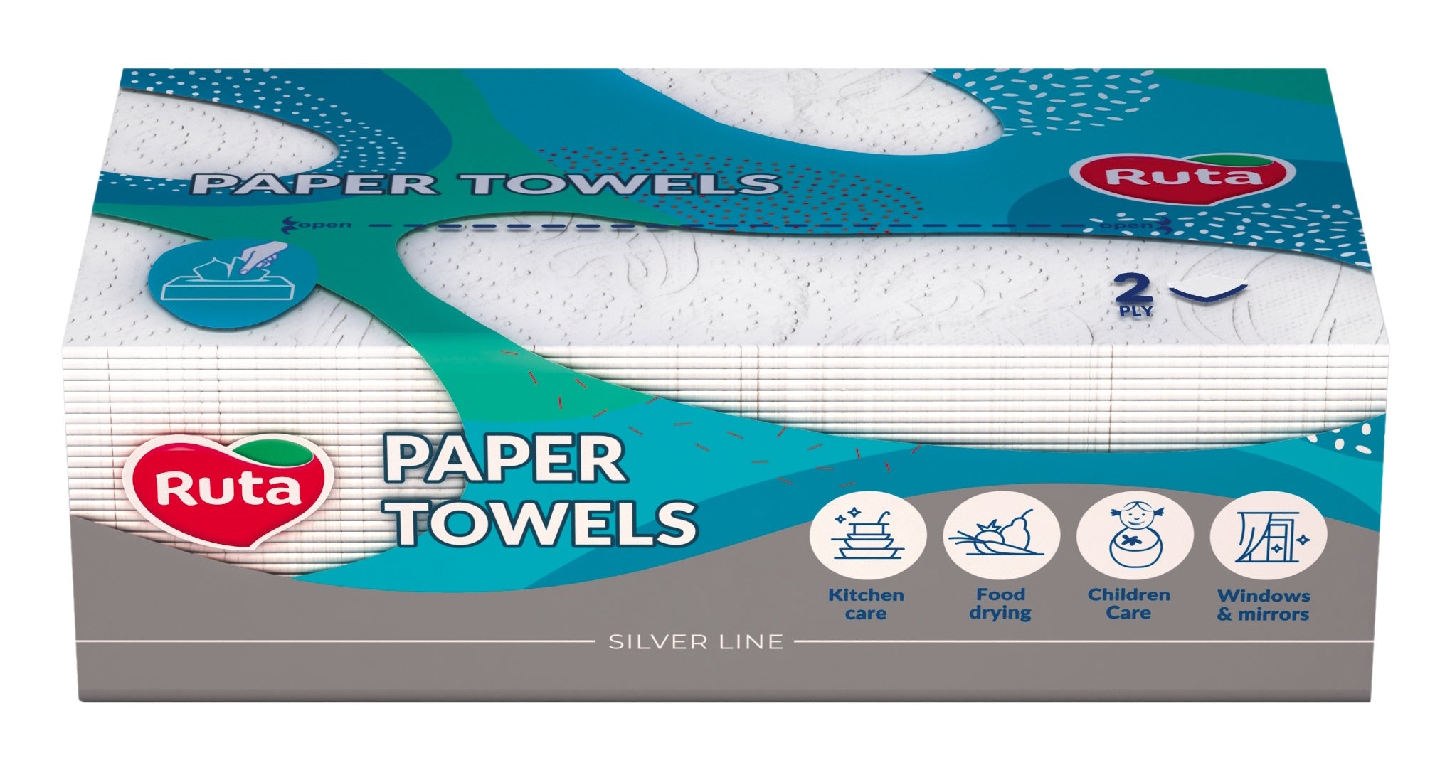 Ruta V-Fold 2-Ply Paper Towels, 80 Sheets