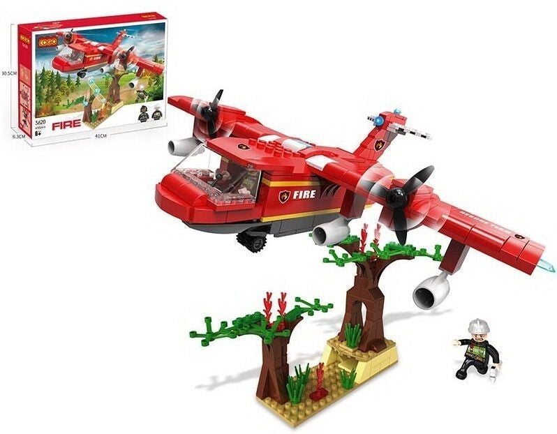 3620 Firefighting Plane Building Set, 430 pcs