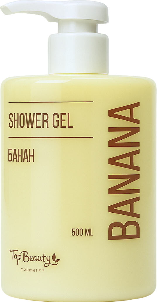 Top Beauty Banana Shower Gel, 500 mL