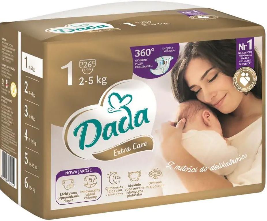Dada Extra Care 1 Newborn Baby Diapers, 26 pcs, 2-5 kg - Image 2