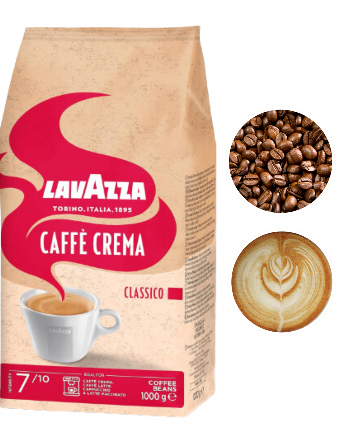 Lavazza Caffè Crema Classico Coffee Beans, 1 kg - Image 2