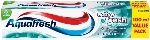 Aquafresh Active Fresh Toothpaste, 100 mL