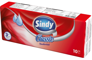 Sindy Classic 3-Ply Facial Tissues, 10 pcs