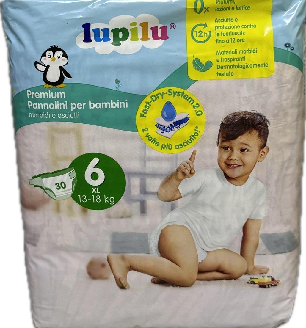 Lupilu 6 Baby Diapers, 30 pcs, 15+ kg