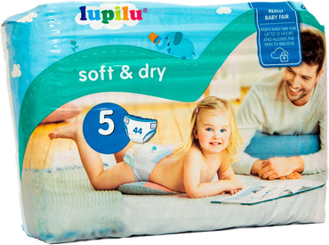 Lupilu Soft & Dry 5 Baby Diapers, 44 pcs, 11-23 kg - Image 2