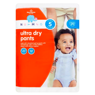 Nutmeg Ultra Dry 5 Baby Pull-Up Diaper Pants, 20 pcs, 12-18 kg - Image 2
