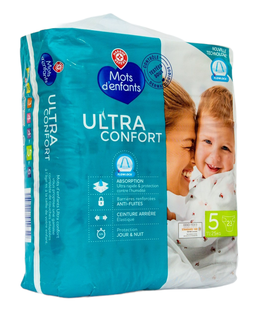 Mots d'enfants Ultra Comfort 5 Baby Diapers, 23 pcs, 11-25 kg