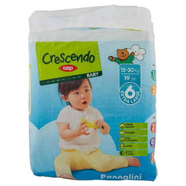 Crescendo 6 Baby Diapers, 19 pcs, 15-30 kg - Image 2