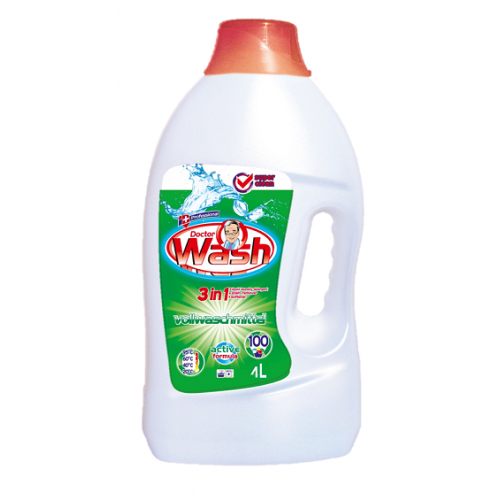Doctor Wash Vollwaschmittel Liquid Laundry Detergent, 4 L