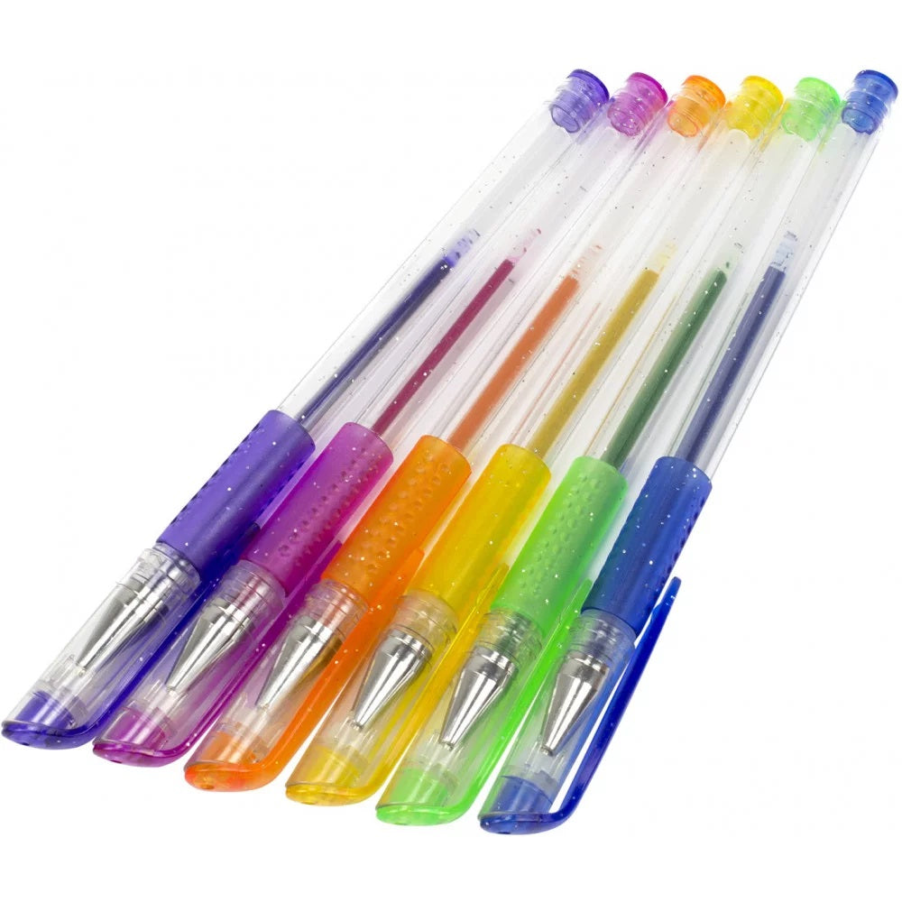Umka GR44-2 Glitter Gel Pen Set, 6 Colors - Image 2